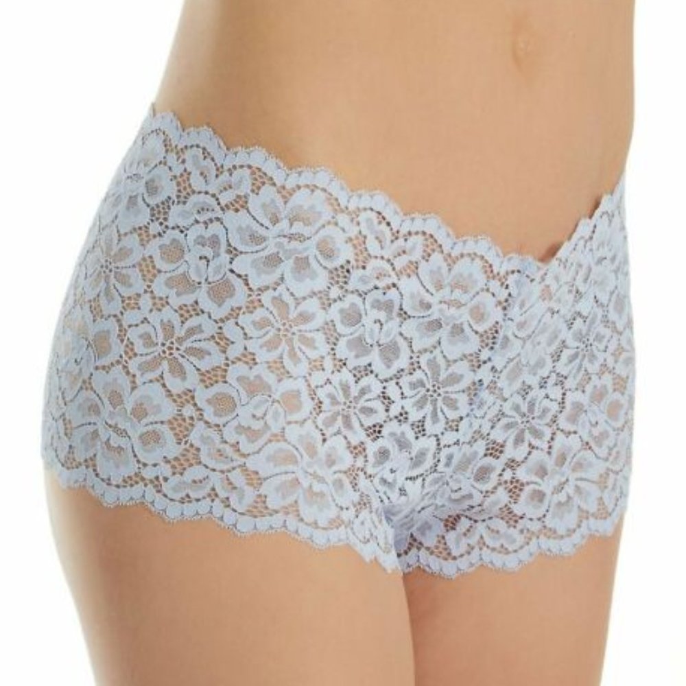 Maidenform NWT Ciel Blue Lace Cheeky Boyshort DMCLBS XL/8